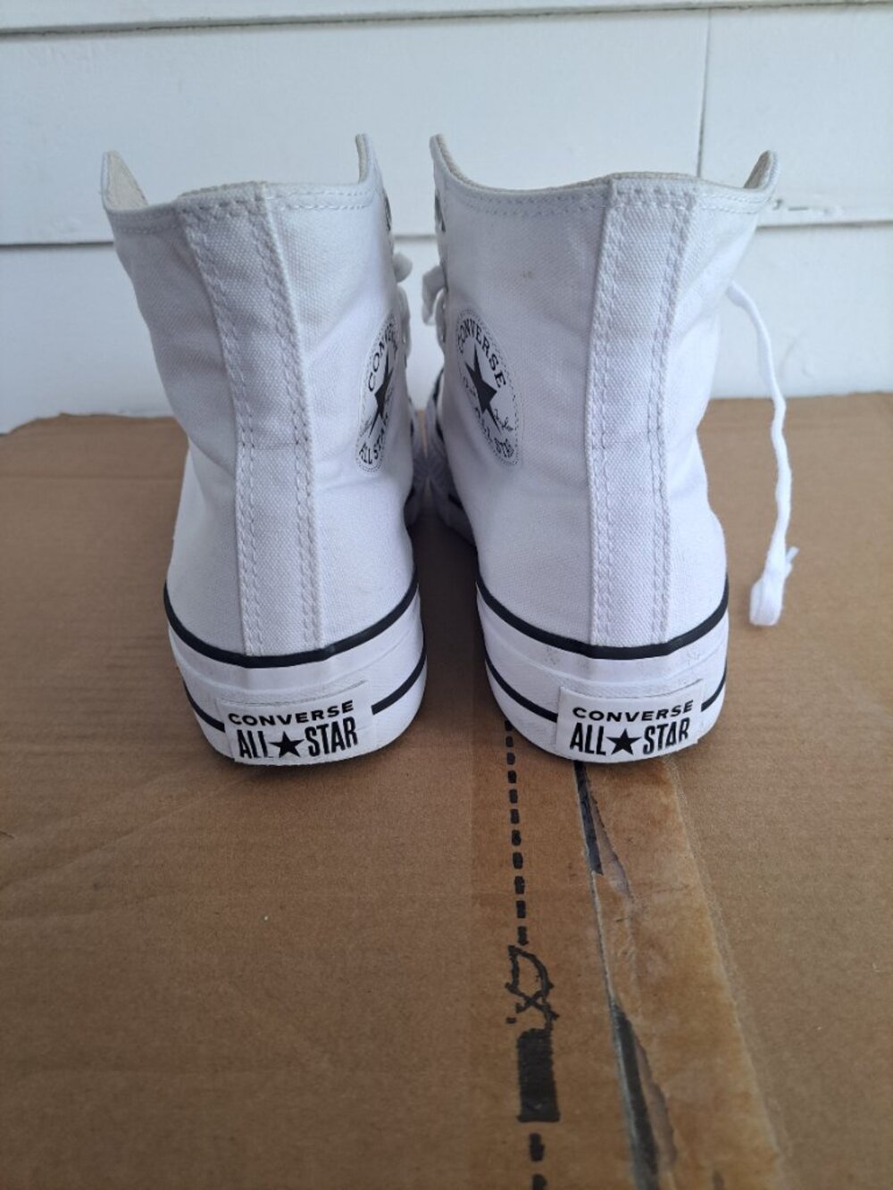 WOMEN'S COVERSE ALL STAR CHUCK TAYLOR LIFT PLATFORM HI TOPS SIZE 8 - Picture 2 of 15